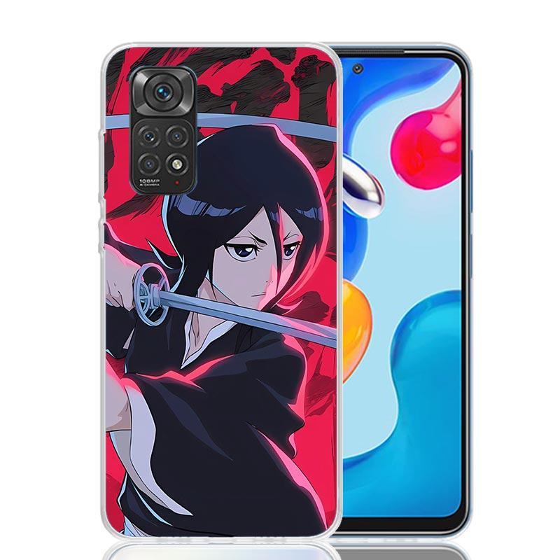 Чехол для телефона Bleach Кучики Рукия для Xiaomi Redmi Note 15 14 13 12S 12 Pro Plus 11S 11E 11 11T 10S 10 Арт Мягкий Чехол с Рисунком Redm