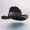 Popular cowboy hat European and American high-end fashion top hat fashionable versatile elegant top hat jazz hat