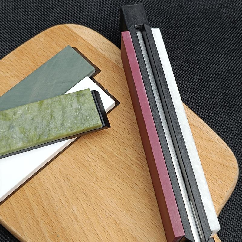 3000-10000 Натуральный агатовый камень для заточки ножей Ножи Камень для заточки с фиксированным углом Камень для заточки с основанием Кухонные инструменты