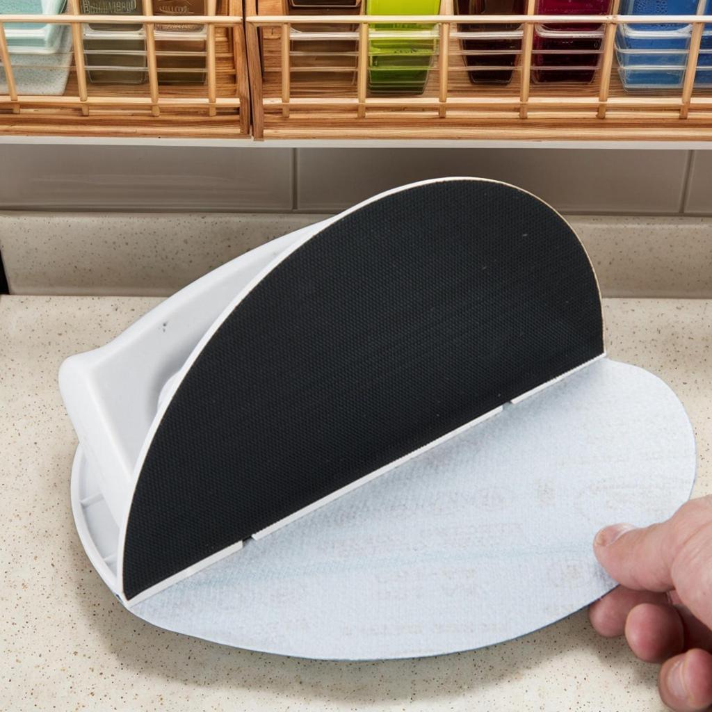 Multifunctional Sandpaper Rack Self-adhesive Handheld Sanding Sandpaper Tool Semi-Circular Angle Sander Kit for polishing