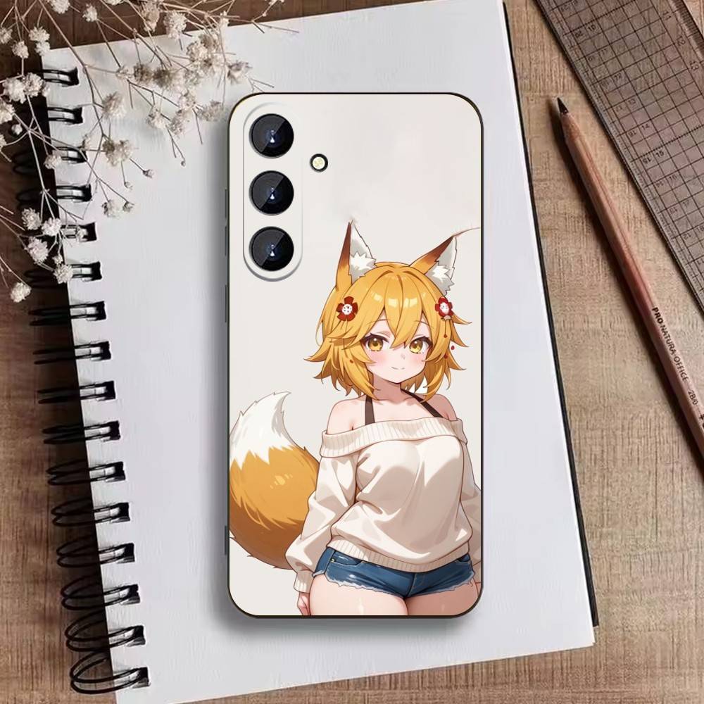 The Helpful Fox Senko-san Senko Phone Case For Samsung Galaxy A73,A72,A71,A70,A52,A51 Others Soft Black Cover