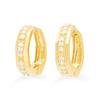 ESTELLE [Official] Women's Silver Earrings with Yellow Gold Plated Cubic Zirconia (Product Code: 0776-0071-0000-0000)