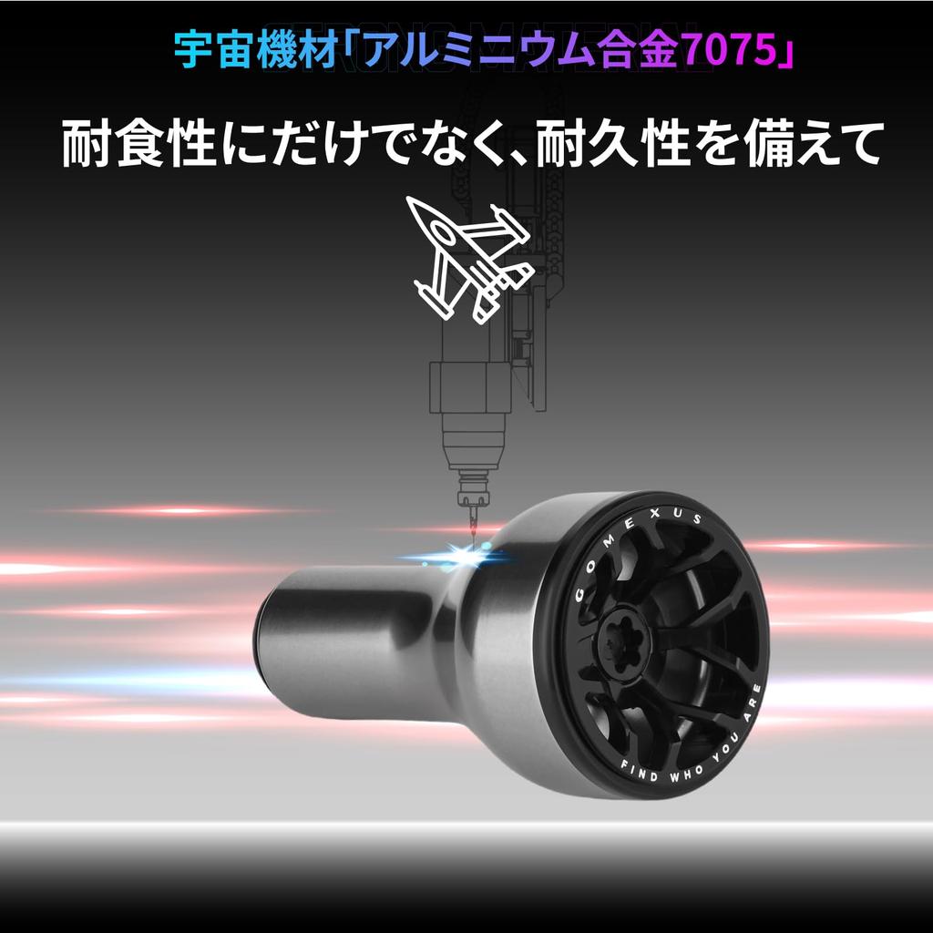 Замена рукоятки катушки Gomexus SU30L Алюминиевая ручка для Daiwa Type S и Shimano Type A, а также для Bass и Sea Knob, Regalis, Caldia, Stradic, Kouga.