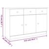VidaXL Buffet ALTA 112x35x73 cm bois massif de pin 353937