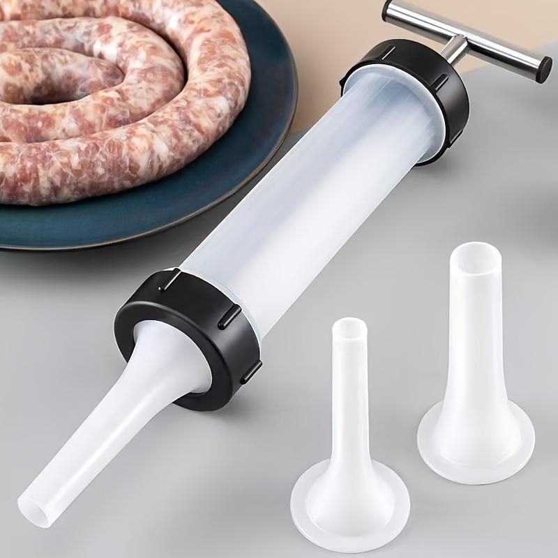 Durable Plastic Sausage Stuffer Tool - Handheld Sausage Maker for Homemade Sausages, Kitchen Gadget for Party Food Crafting