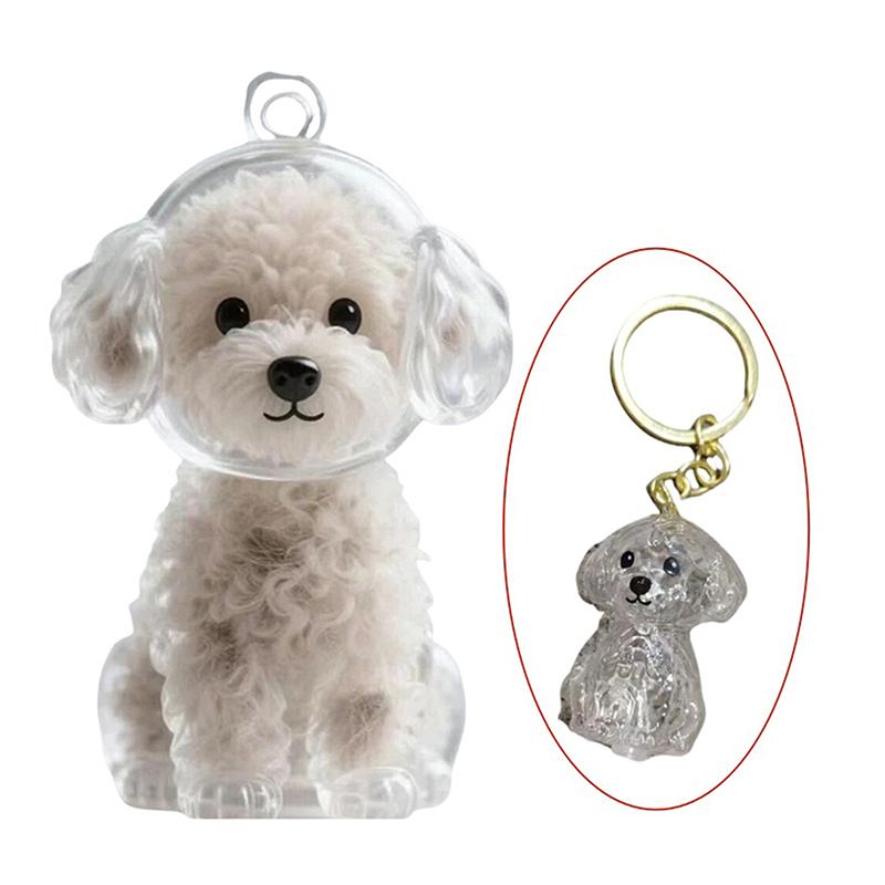 1 шт. Подвеска-брелок для сумки Собака Хранилище шерсти Милый брелок Ювелирное изделие Сувенир Коллекция Подарок Пара Брелки для ключей от машины Украшение Аксессуары