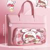 Canvas Tote School Bag Large-capacity A4 File Bag Cartoon Tutorial Bag  School Office