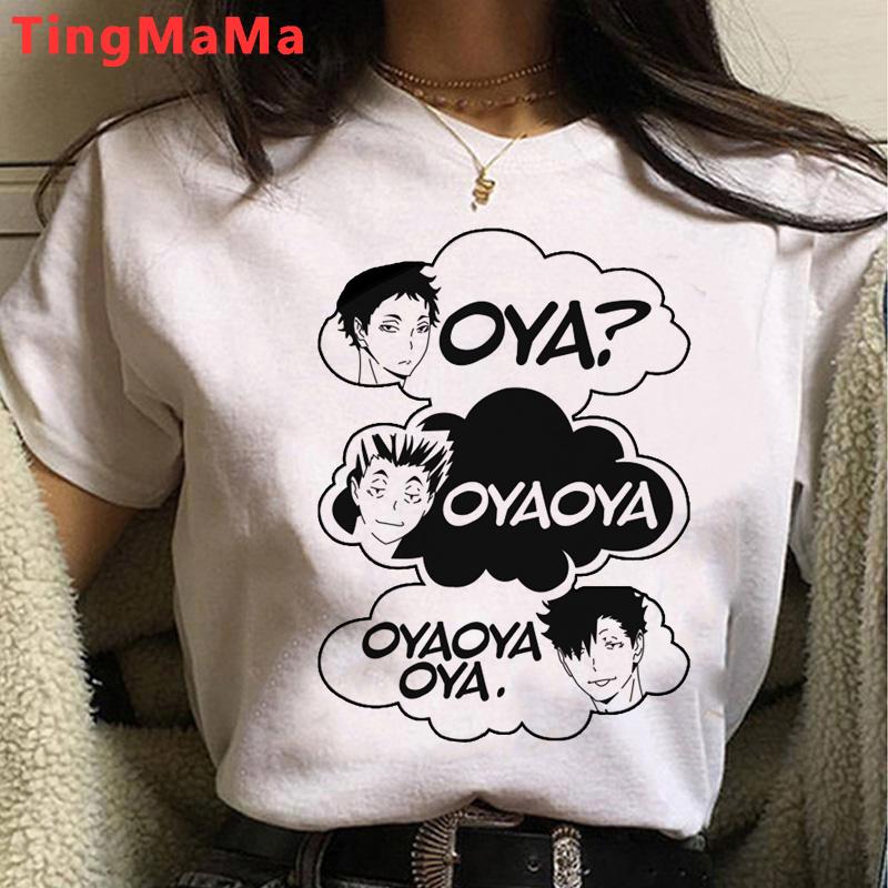 Футболка японского аниме Haikyuu 90 s, Мужская футболка с забавным рисунком Karasuno Fly, футболки с высоким рисунком, летние топы, модные футболки унисекс, мужские футболки