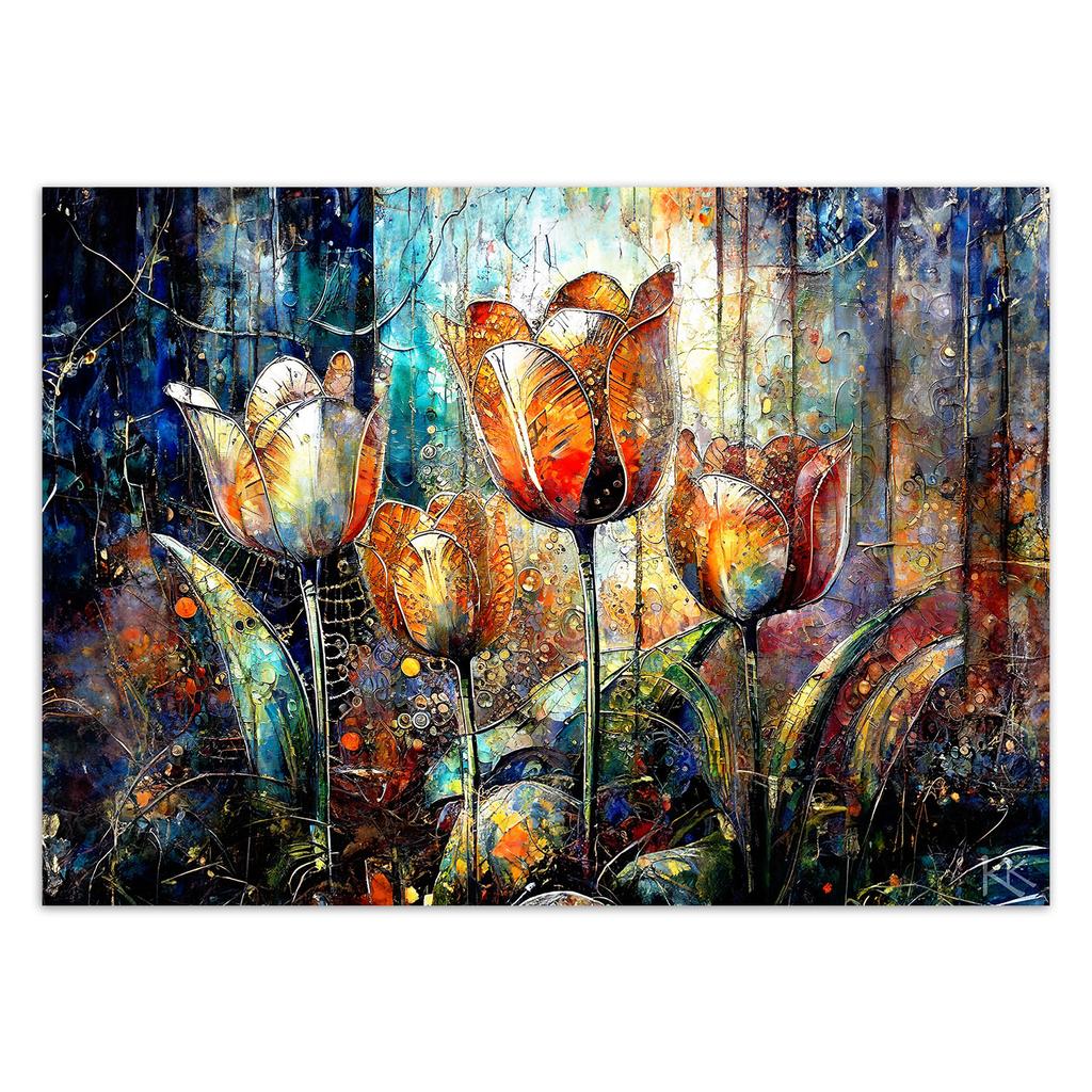 Wallpaper Flowers Abstract Colorful