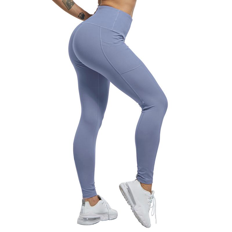 Женские леггинсы с карманами для тренировок, эластичные узкие брюки с высокой талией, брюки для фитнеса, бега, йоги