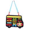 Sensory Activity Board Relief Anxiety Puzzle Bus Shape Dementia Sensory Pad for Old People Toddlers