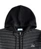 Mucent May Oversized Striped Hand Warmer Knit Zip-Up Hoodie Unisex (2 Colors)