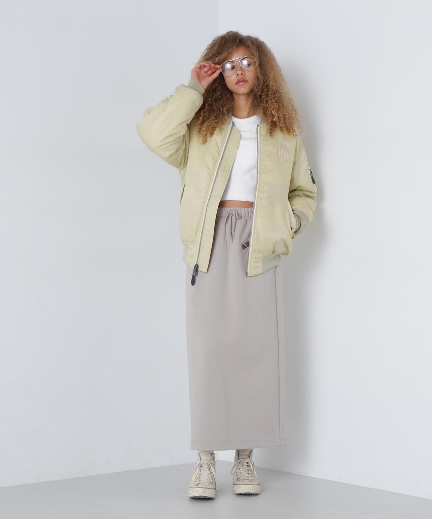 AVIREX SIGNATURE LOGO MA-1 S beige 783-4252605