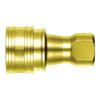 Nitto Kohki SP Coupler Type EPDM Brass A, Brass, 6S-A (07957)
