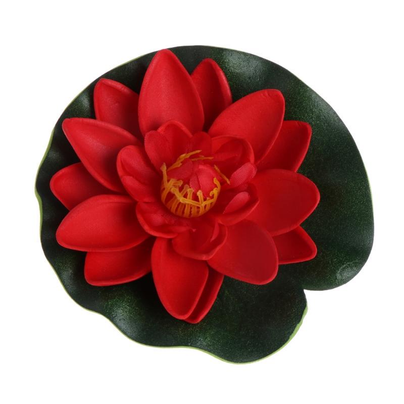 Очаровательные искусственные растения «сделай сам» для свадебной вечеринки, искусственные цветы лотоса, плавающие водные растения лотоса, садовый резервуар, пруд, водяная лилия, домашний декор