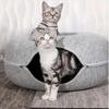 Donut Pet Cat Tunnel Interactive Bed Toy House Cat Bed Dual-use Felt Indoor Cat House Kitten Sports Equipment Cat Supplies