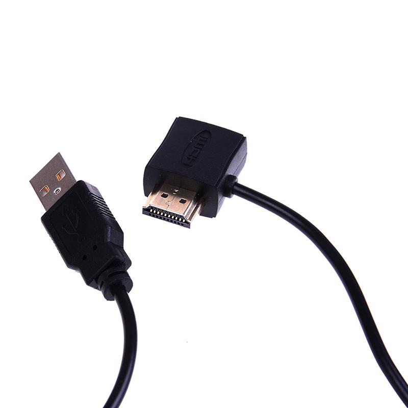 Hdmi Male To Female Connector + Usb 2.0 Charger Cable Spliter Adapter Extender