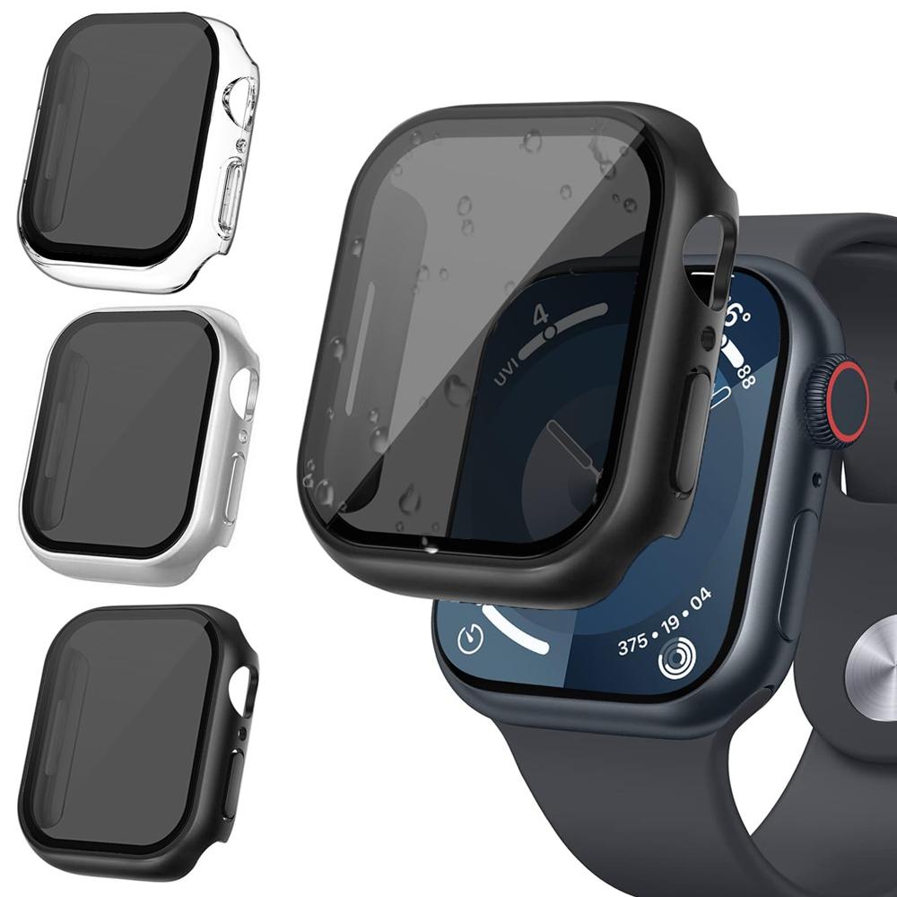 Чехол для конфиденциальности для Apple Watch 9 8 7 6 5 SE Ultra 2 49мм 44мм 45мм 41 40мм Защитное стекло для экрана Защитная крышка iWatch