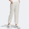 Adidas Woven Pants With Elastic Cuff And Waistband Women Bottoms Ivory-White HT6896