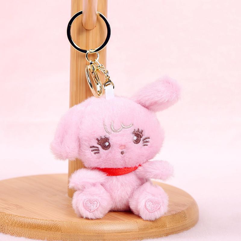 Plush Dog Keychain Pendant Animal Plush Toy For Bags And Gifts