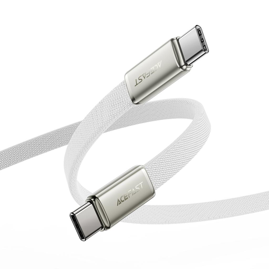 ACEFAST C24-03 USB-C на USB-C Кабель Ультратонкий Кабель для Зарядки и Передачи Данных 60 Вт Быстрая Зарядка Прочный Кабель в Нейлоновой Оплетке