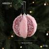 Christmas Tree Ornament Unique Pink Fluffy Christmas Ball Christmas Ball Decoration Modern Holiday Ornament For Festive Holiday