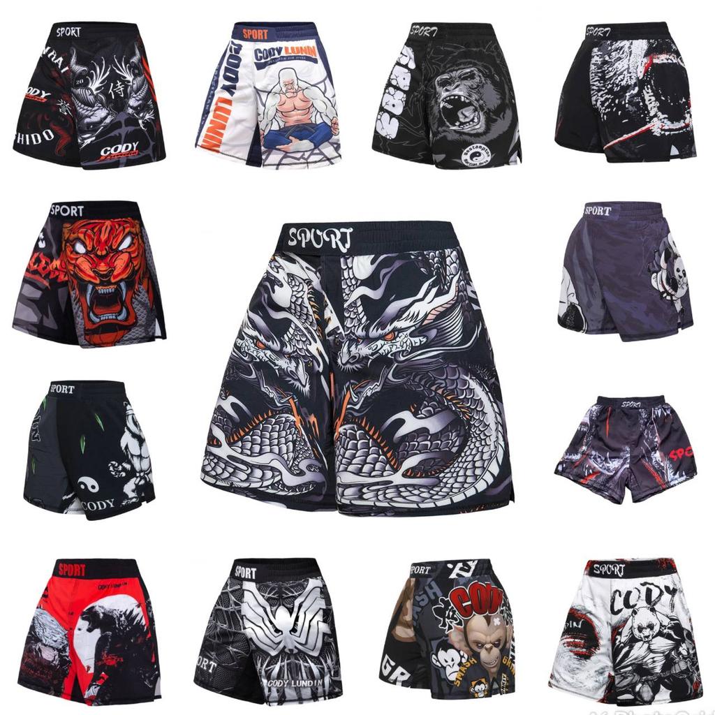 ММА детские боксерские шорты для подростков, быстросохнущие шорты для кикбоксинга, штаны для борьбы, трусы для борьбы с тигром, тайским боксом, кикбоксингом Bjj