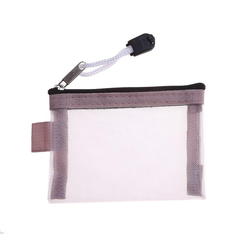 Маленький нейлоновый сетчатый кошелек для монет, сумка для ключей, губной помады, бизнес-держатель для хранения кредитных карт, сумка для денег, наушников, сумка для передачи данных
