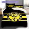 Maccabi Netanya FC Pattern Bedding Set Quilt Cover Pillowcase Home Decor Gift (1 * duvet cover + 2 * pillowcase, without core)