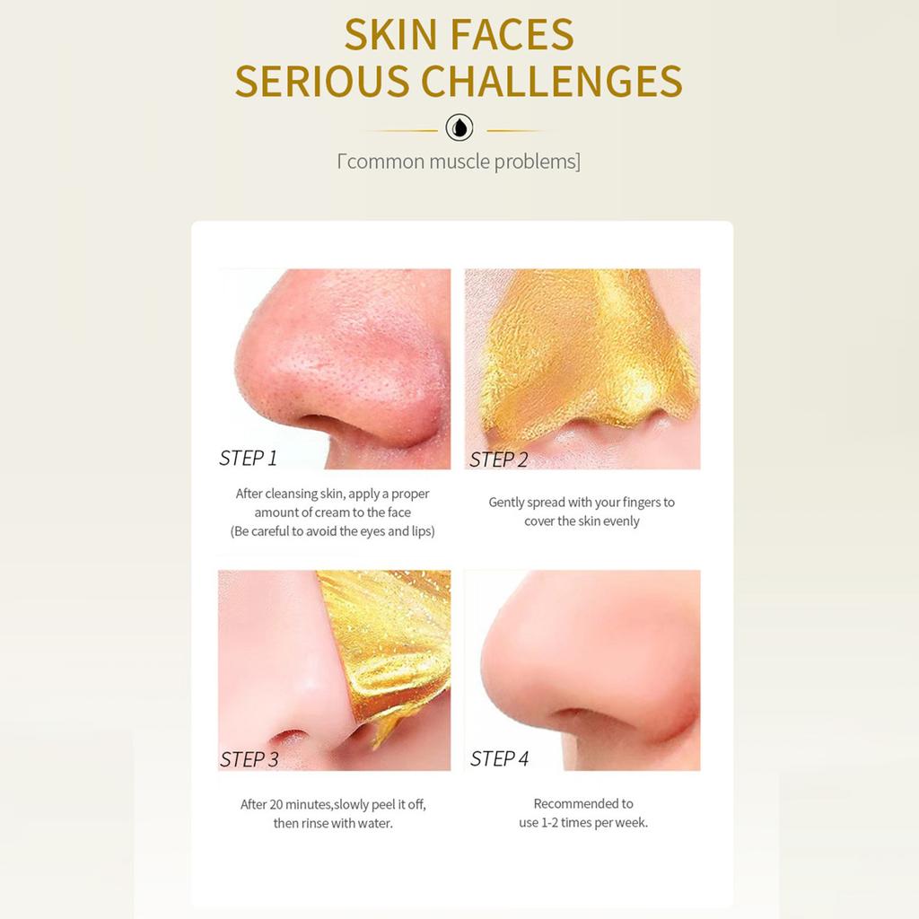 Отслаивающаяся маска для лица с гамамелисом, средством для удаления черных точек и антивозрастной маской для всех типов кожи