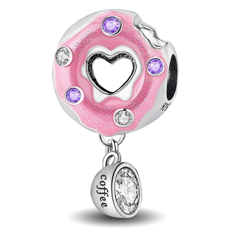 Медно-розовый торт вишня ананас клубника вишня подвеска шар подходит для браслетов DIY женские украшения