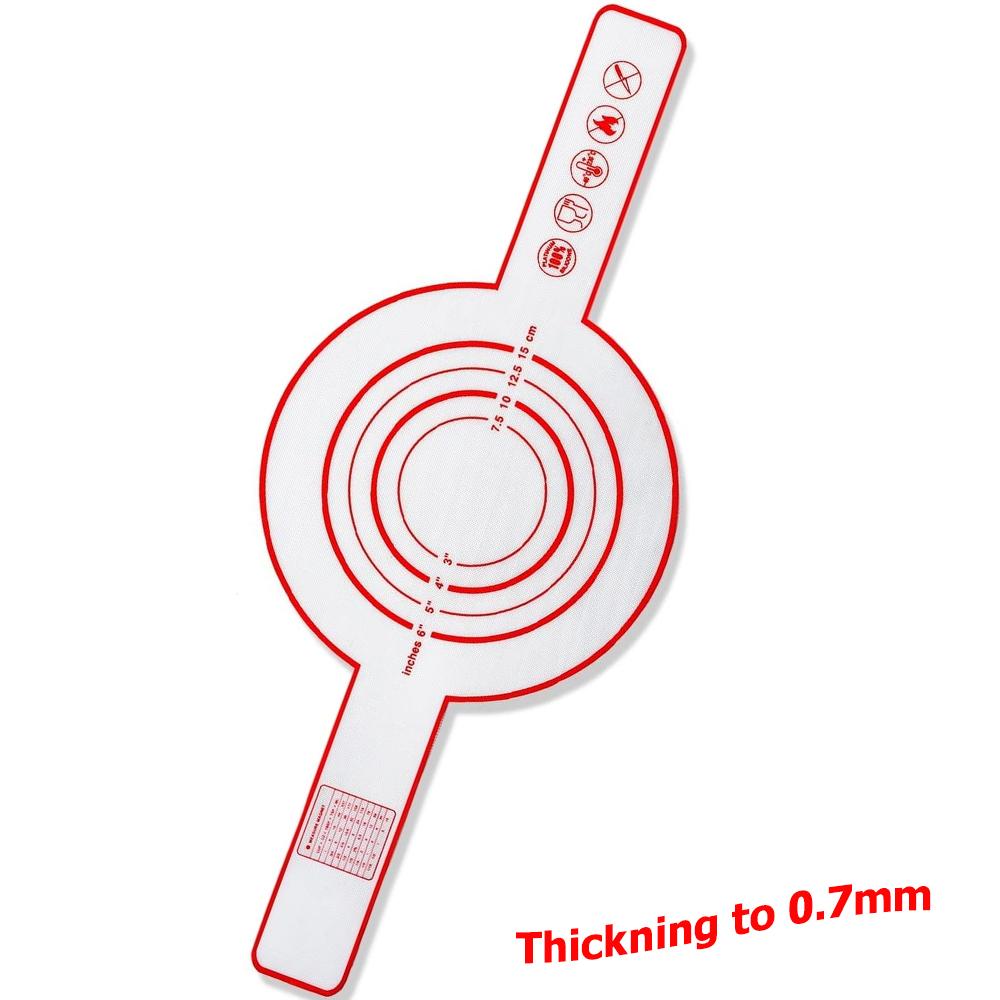 LMETJMA Silicone Bread Sling for Dutch Oven Non-stick Bread Baking Mat with Long Handle Heat Resistant Dutch Oven Liners JT300