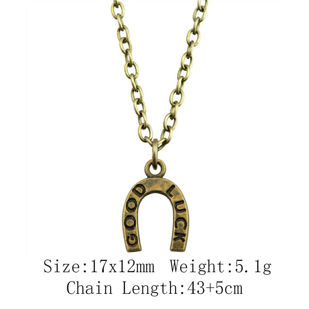 Подарки для женщин винтажное ожерелье лошадь единорог ожерелье на шею 43 см цепи предметы мужское ожерелье