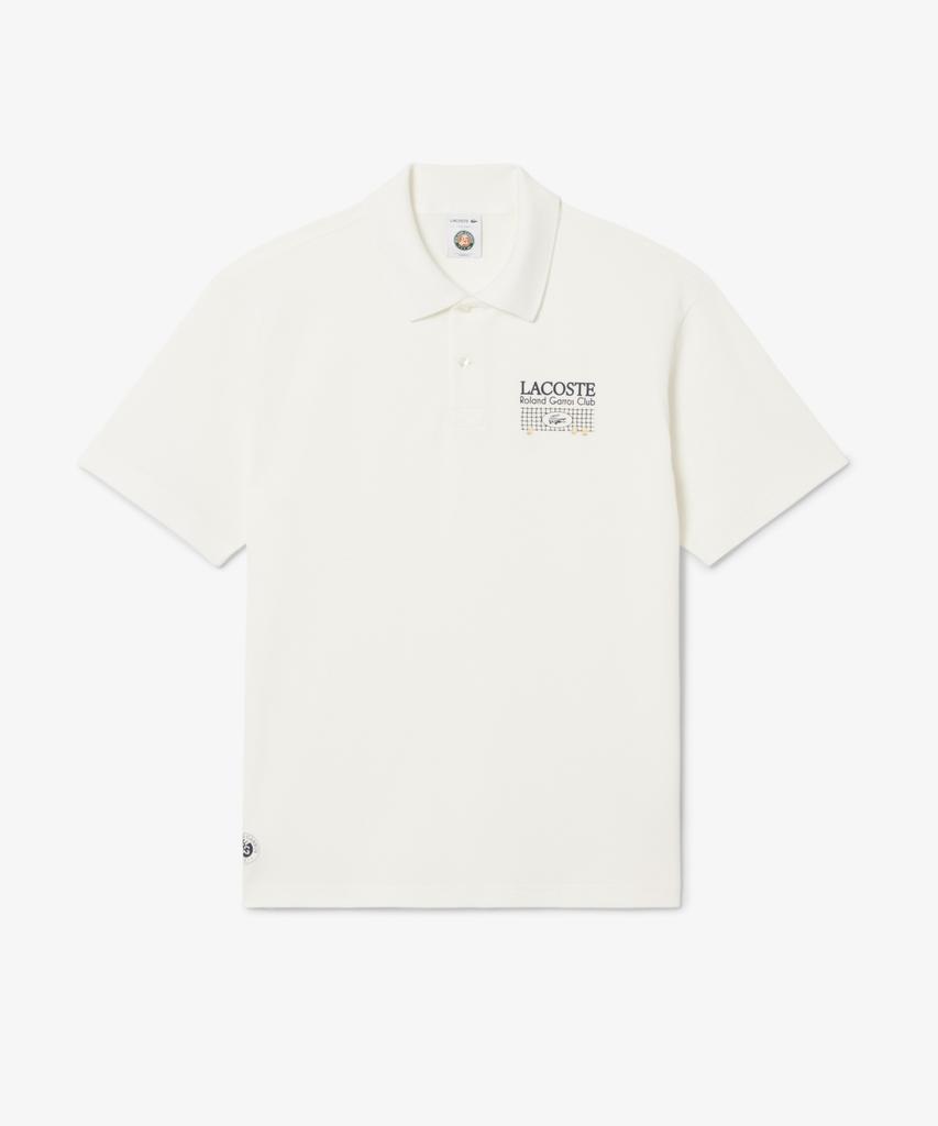 Мужская футболка-поло LACOSTE Roland Garros с принтом Ph0379-56G 70V