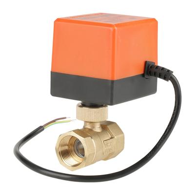 AC 220V G3 4  DN20 2-ходовой латунный моторизованный шаровой кран-актуатор для кондиционера