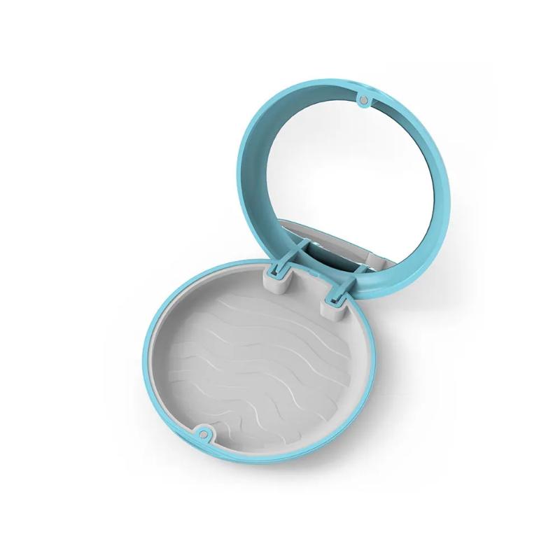 Compact Dental Retainer Case for Fake Teeth Braces Travel and Daily Convenience