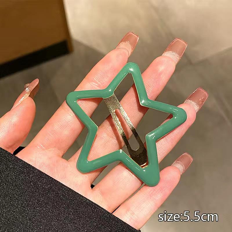 "Большая морская звезда BB клипса: Заколка для волос «Пятиконечная звезда» для боковых челок и лба