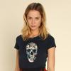 Женская футболка - ВИНТАЖНЫЙ ЧЕРЕП