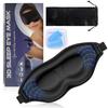 Pressureless Eye Mask with Light 3D Storage Bag Industry-New Light-Blocking Earplugs, 99.99% Blocking, Lightweight, Design, Adjustable, Washable,