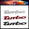 3D TURBO Metal Car Sticker Car Styling Body Emblem Decal Zinc Alloy Car Rear Tailgate Badge Decoration Auto Accessories Decals