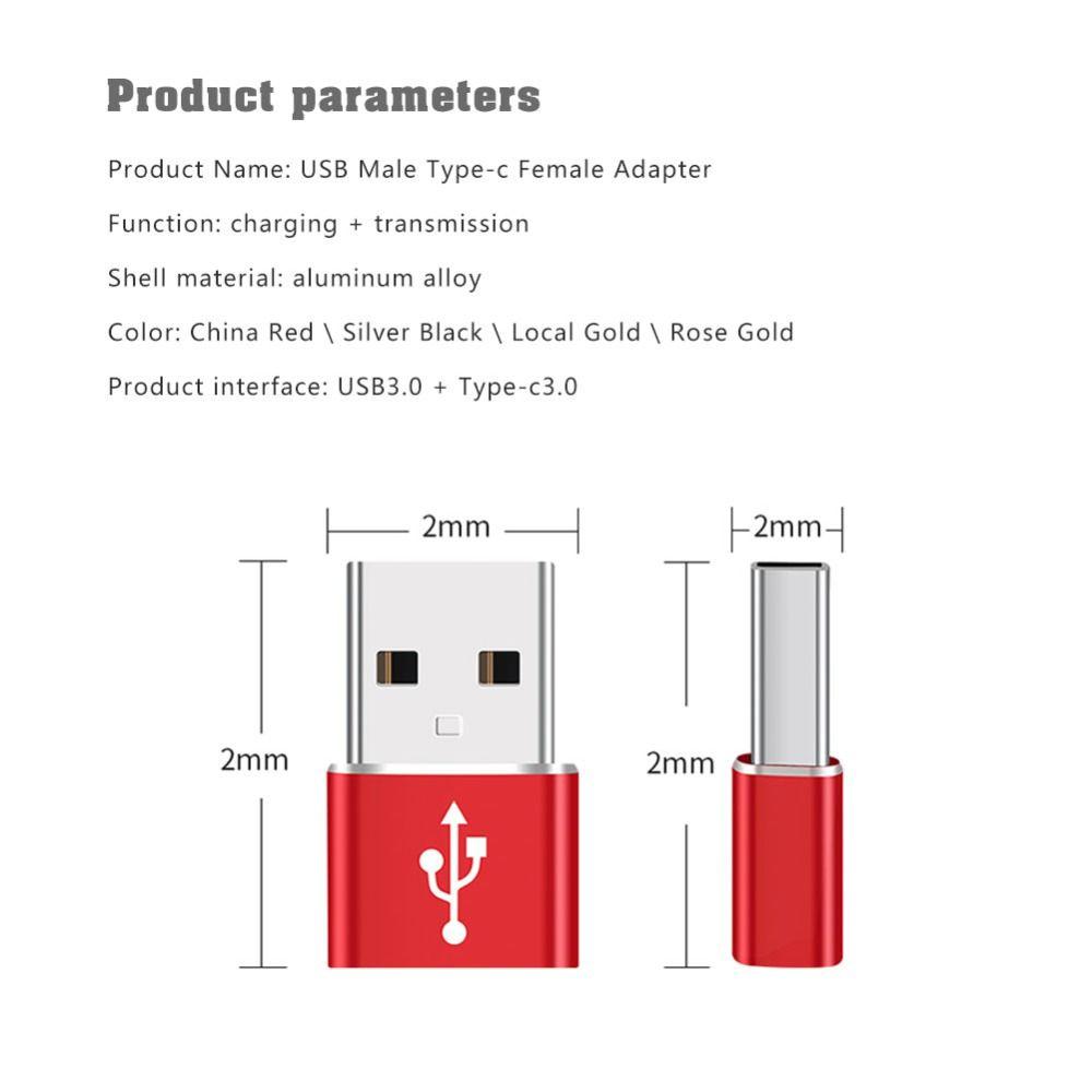 Дата-кабель USB A на Type C OTG-адаптер Конвертер USB-C Конвертер OTG USB Папа на Type C Мама