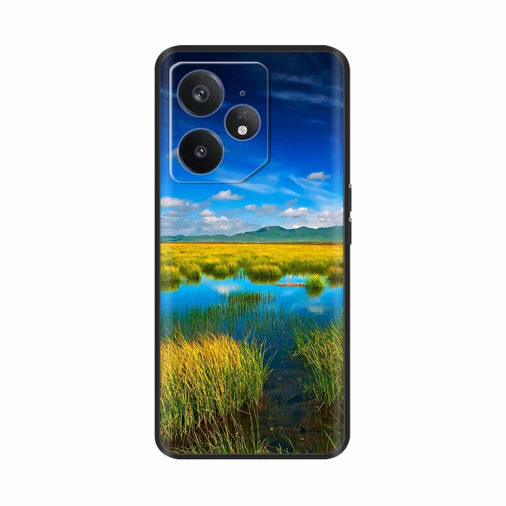 Для Realme Neo 7 Чехол Цветок Птица Мягкий Силикон ТПУ Чехол для Телефона Funda Для Realme Neo7 Чехол Realmi Neo 7 Coque Сумки для Телефона Чехлы