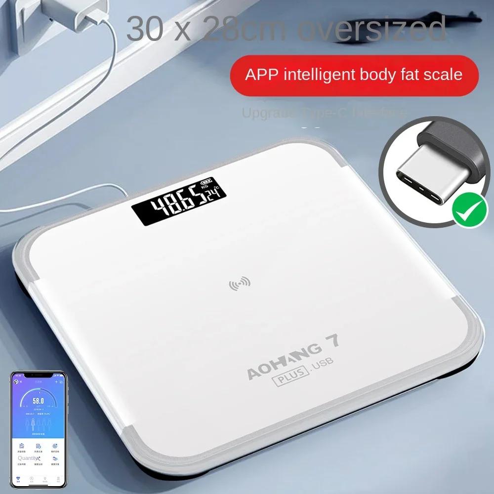 Electronic Scale Upgrade Type-c Interface Charging Electronic Scale Weighing Scale USB Home Smart Weighing Scale