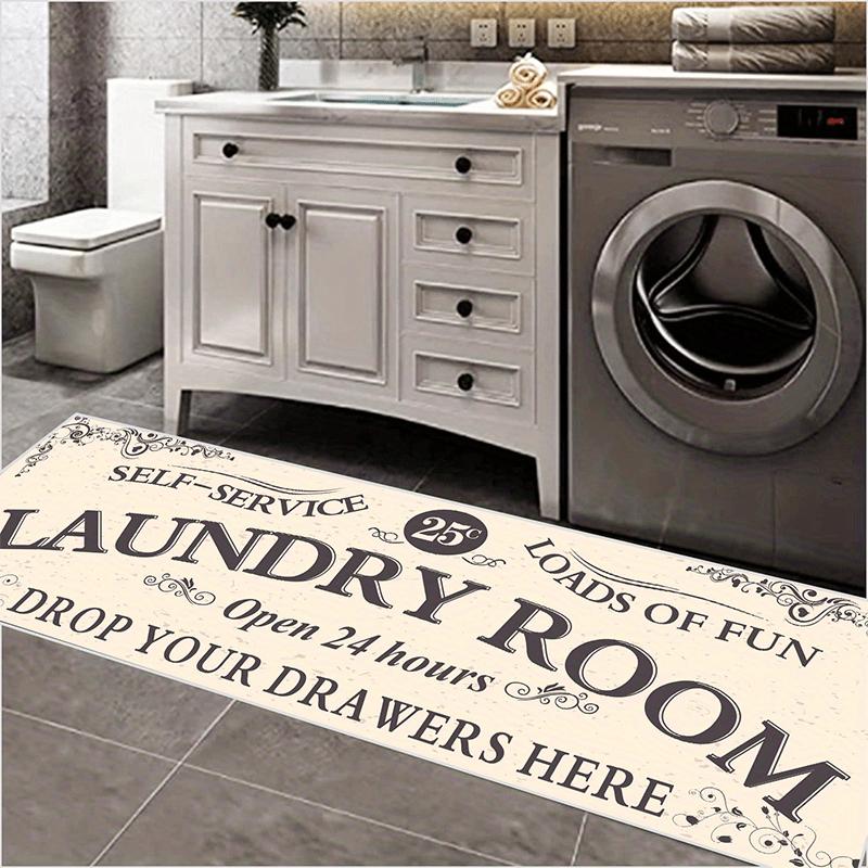 1 шт. Нескользящий, водонепроницаемый, маслостойкий и грязеотталкивающий напольный коврик для стирки — машинная стирка и водопоглощение