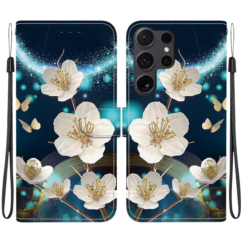 For Samsung Galaxy S26 Ultra Case Pattern Printing Leather Flip Wallet Phone Cover with Lanyard
