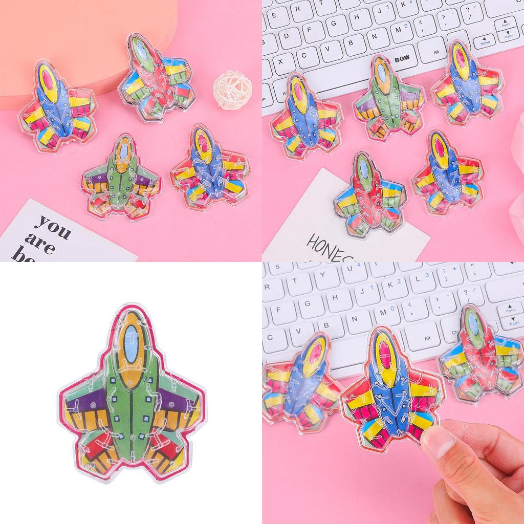 Childrens Marble Plastic Bead Maze Toy With Aircraft Shape For Fun Educational