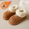 Fashion CRLAYDK Memory Foam Fuzzy Boots for Women Platform Big Toe Warm Fur Lined Suede Short Ankle House Shoes Anti Slip Outdoor Botas