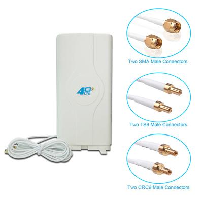 3g 4g lte антенна мобильная антенна 700~2700мгц 30дби разъем sma crc9 ts9 штекер усилитель mimo панельная антенна + 2 метра