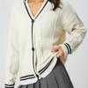 Women's Autumn and Winter New  Knitted Embroidered Cardigan Temperament Ageing Loose Casual Jumper Coat