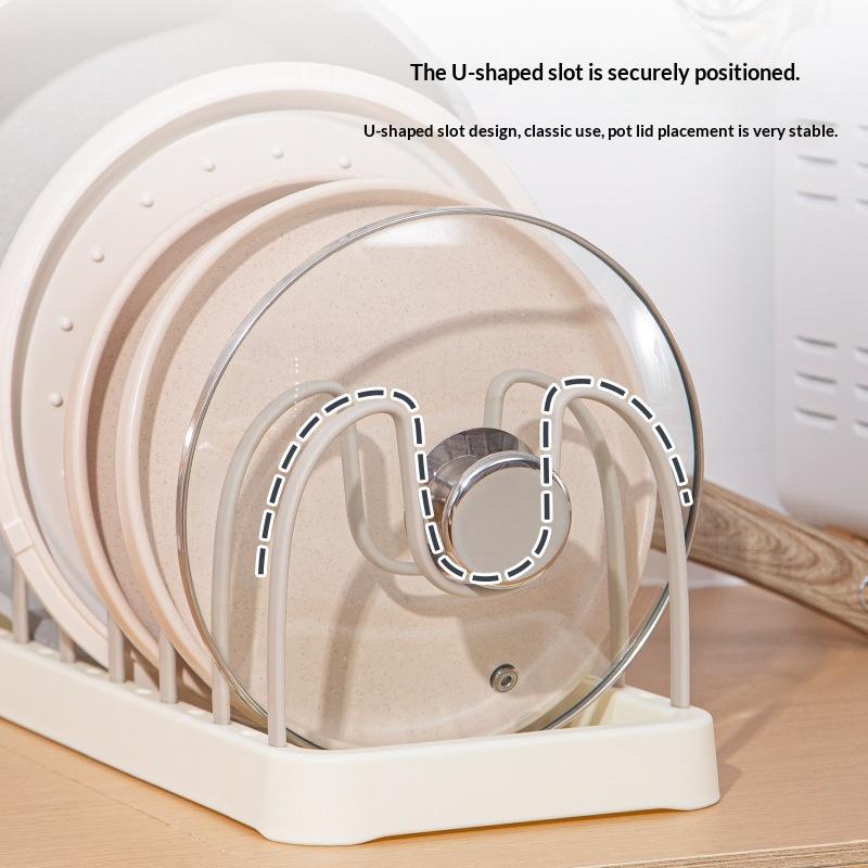 Adjustable Plate and Tableware Holder Multi Functional Storage Rack for Compact Kitchens
